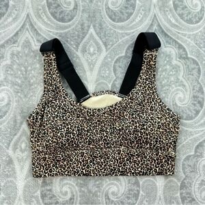 Varley Edris Sports Bra Brown and Black Leopard Small  ☆